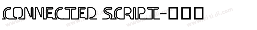 Connected Script字体转换 Connected Script字体转换